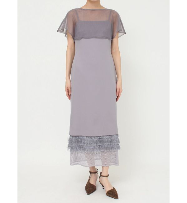 LAGUNAMOON「LADYレイヤードテクスチャーワンピース」|ドレス|