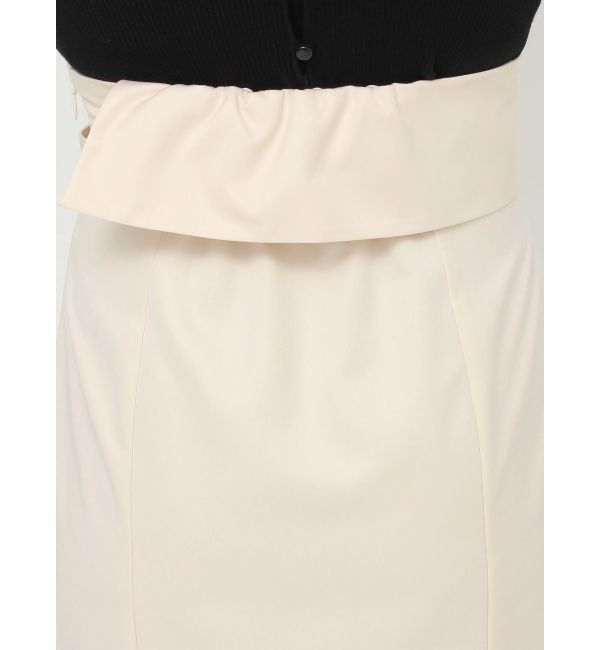 LAGUNAMOON「サテンツイルラペルマーメイドスカート」|スカート|