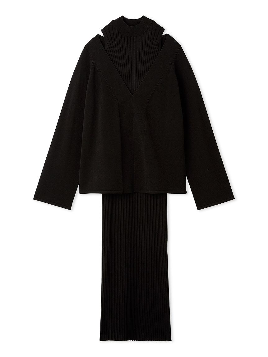 Mila Owen「両得レイヤードニットワンピ」|ワンピース|