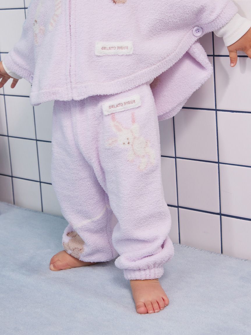 GELATO PIQUE KIDS & BABY「【BABY】エアリーモコウォッシングアニマルジャガードロングパンツ」|その他ベビーウェア|LAV