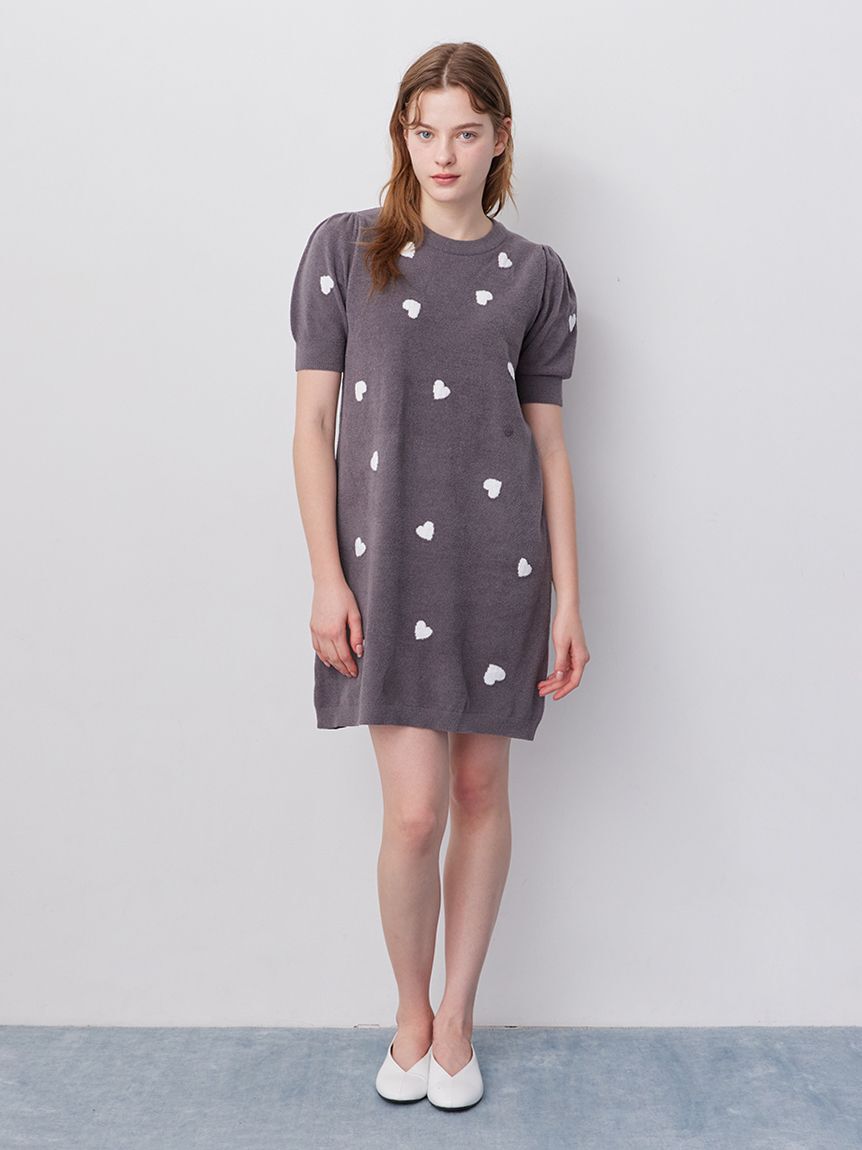 gelato pique「【ONLINE限定】エアリーモコハートジャガードワンピース」|ルームウェア|
