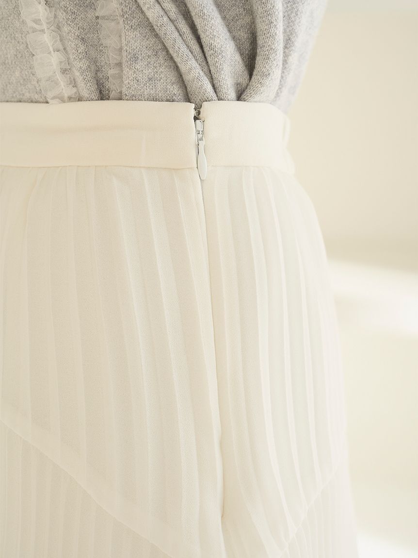 SNIDEL「Sustainableプリーツティアードスカート」|スカート|