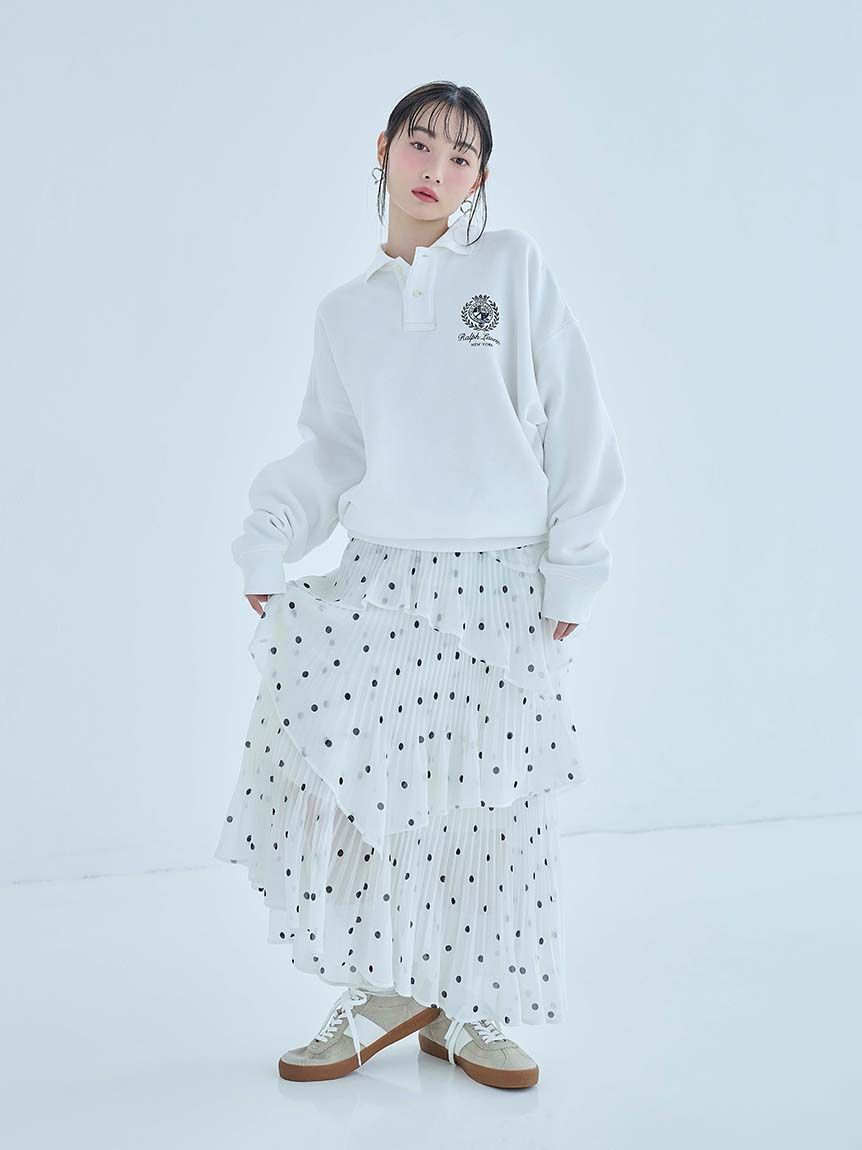 SNIDEL「Sustainableプリーツティアードスカート」|スカート|