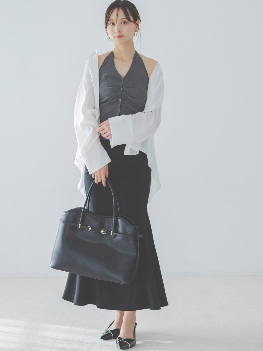 SNIDEL「【WEB限定カラーあり】ソフトベルトトートバッグ」|トートバッグ|