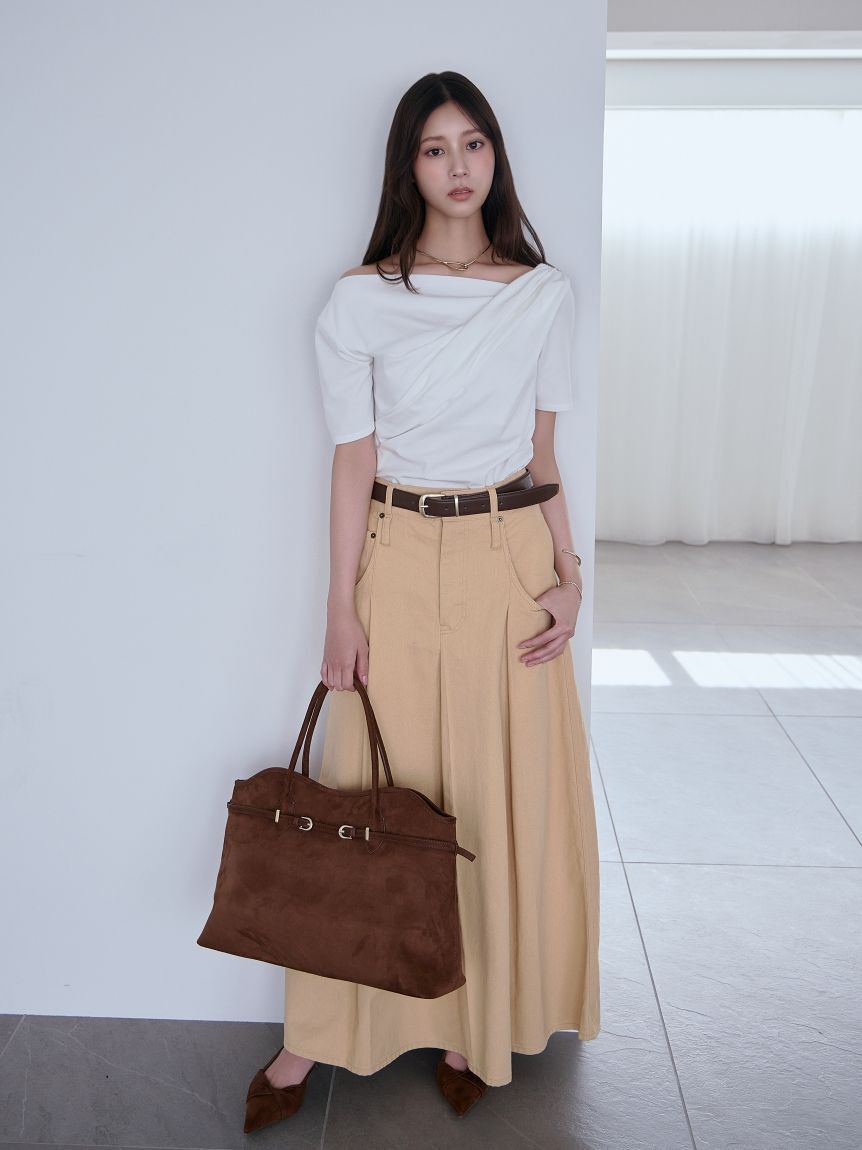 SNIDEL「【WEB限定カラーあり】ソフトベルトトートバッグ」|トートバッグ|