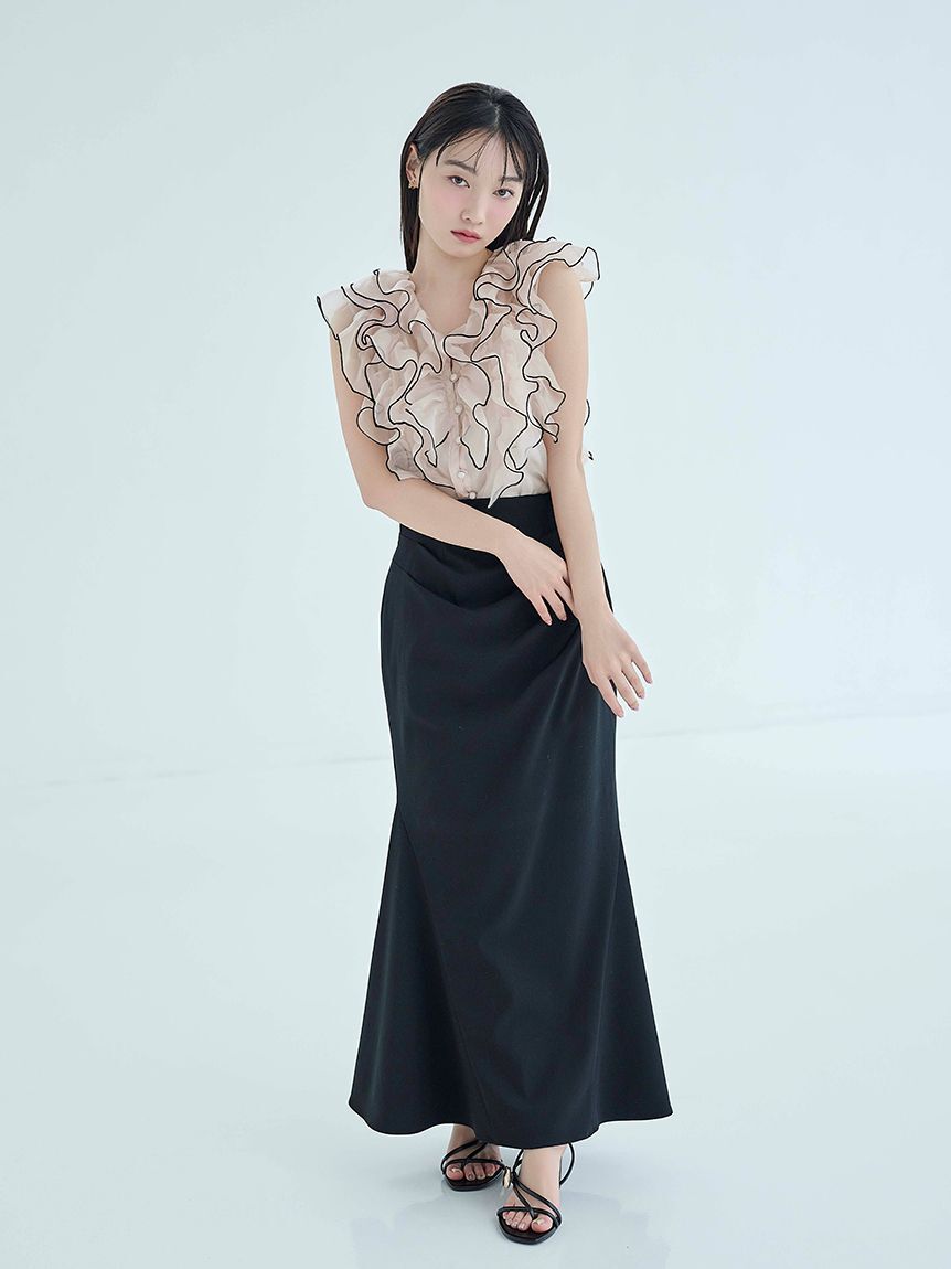 SNIDEL「Sustainableドレープマーメイドスカート」|スカート|