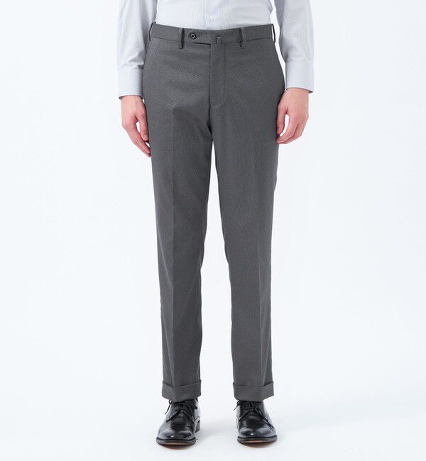 MACKINTOSH PHILOSOPHY「【25年春夏モデル】トロッター トラウザーズ #000（ナンバーゼロ）バーズアイストレッチ リサイクル」|スラックス|