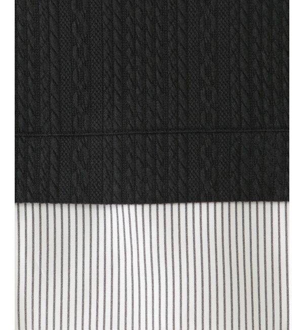 ikka kids「【親子おそろい】ケーブル柄レイヤードプルオーバー（120~160cm）」|Tシャツ・カットソー|