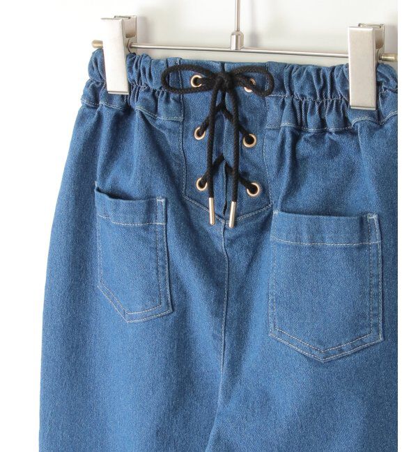 ikka kids「バックレースアップデニムベーカーパンツ（120~160cm）」|その他|
