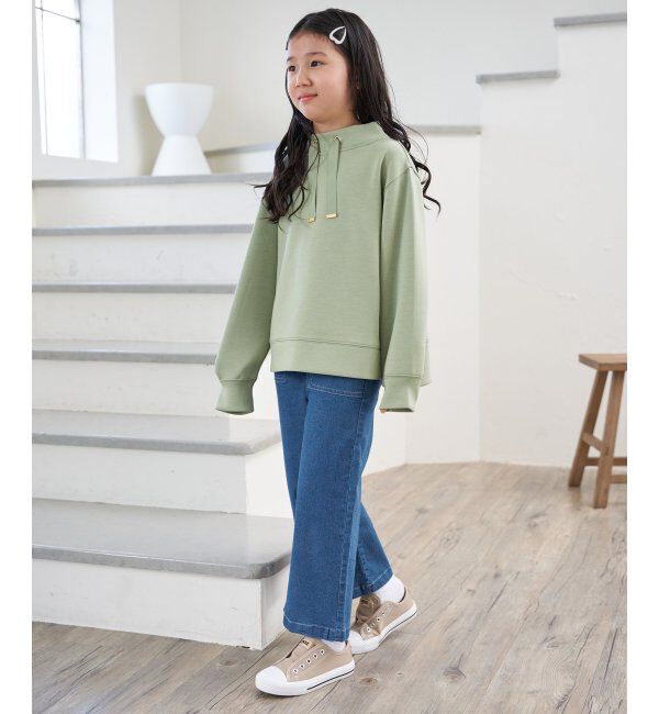 ikka kids「バックレースアップデニムベーカーパンツ（120~160cm）」|その他|