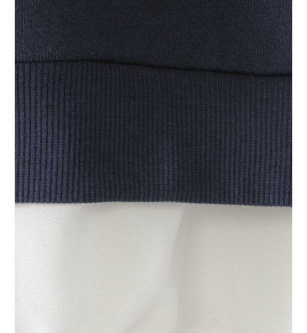 ikka kids「【親子コーデ】裾シフォン箔ロゴプルオーバー（120~160cm）」|Tシャツ・カットソー|