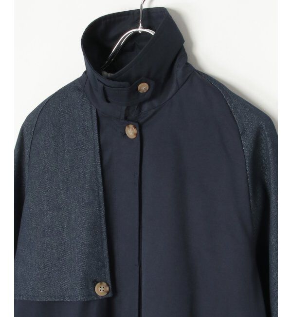 Lbc with Life「デニム切り替えステンカラーコート」|その他|