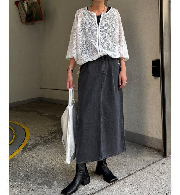 Lbc with Life「レースジップ6分ブルゾン」|ブルゾン・スタジャン|