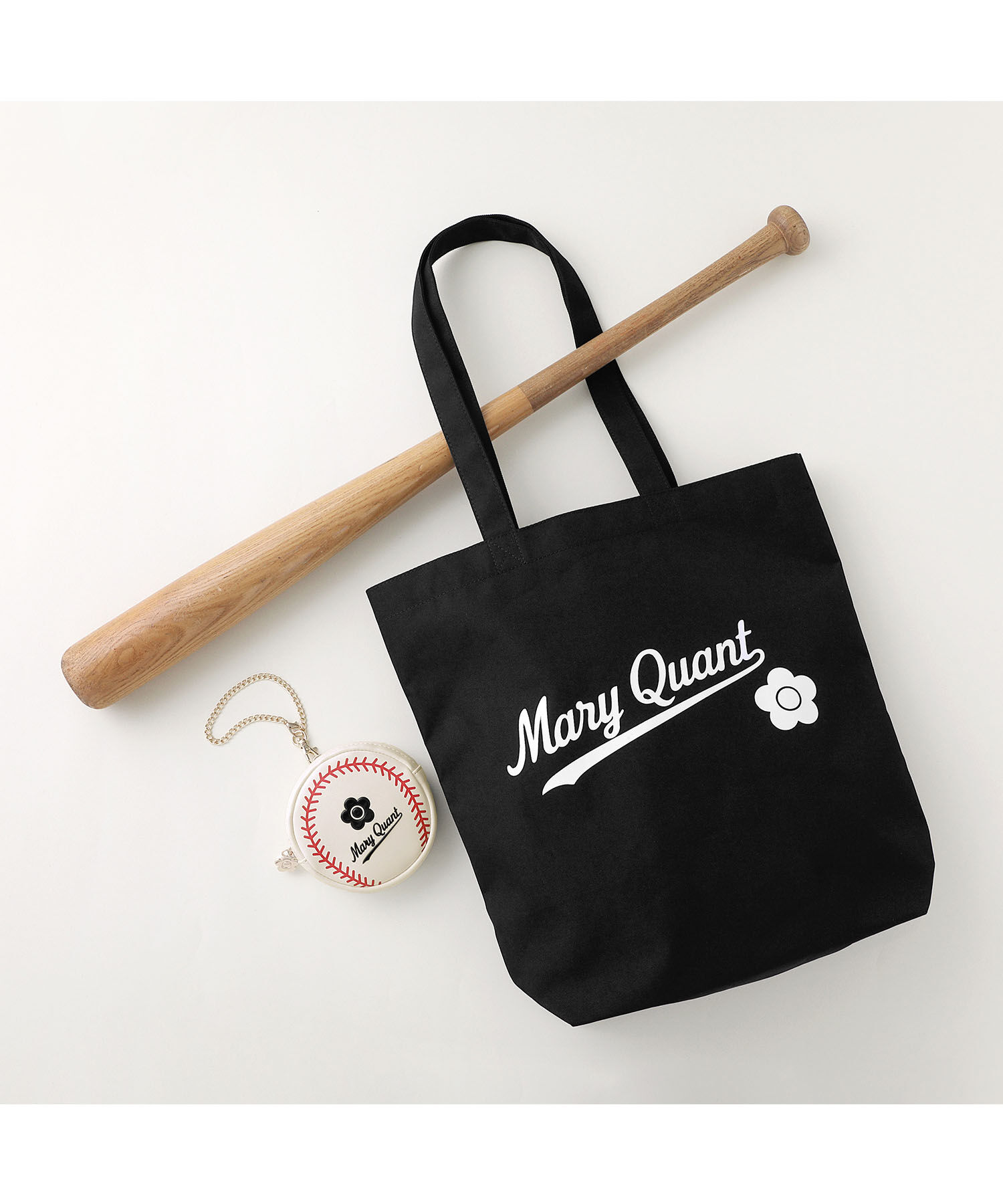 MARY QUANT「ベースボールロゴ トート」|トートバッグ|