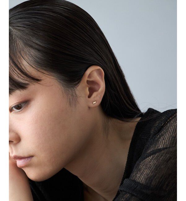 Jouete「K10YG ピアス プレート」|ピアス|