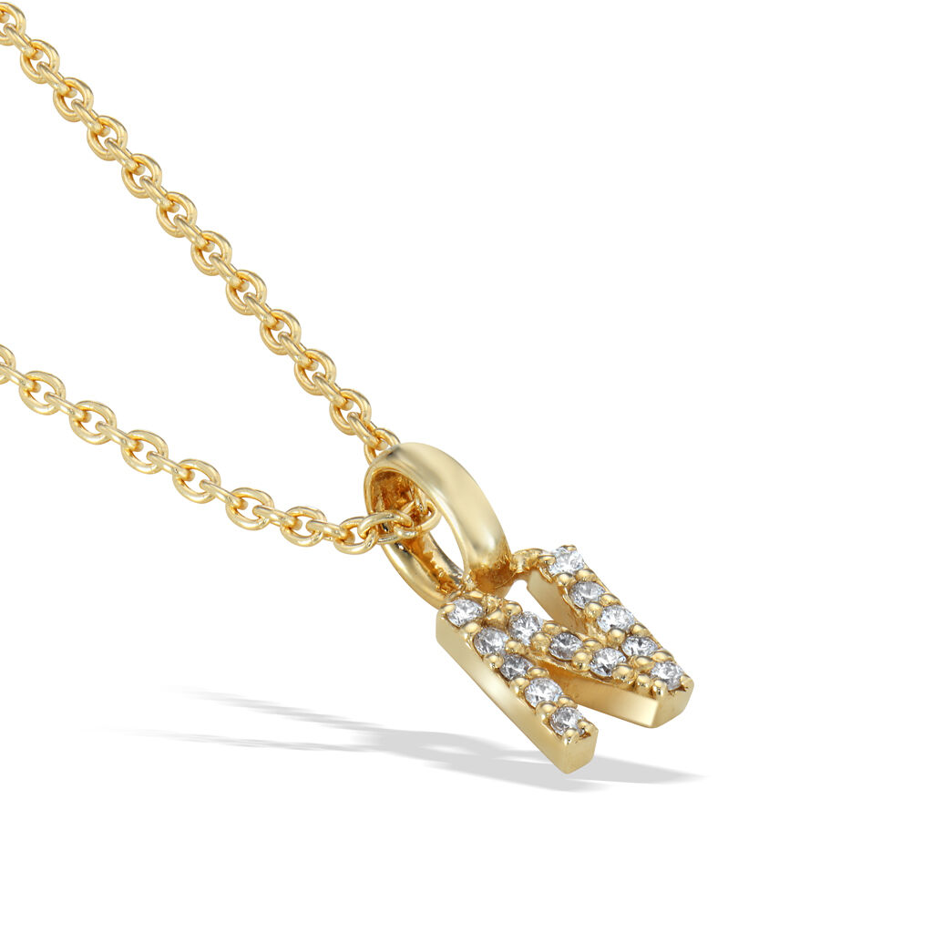 STAR JEWELRY「DIAMOND INITIAL CHARM (N)」|ネックレス|