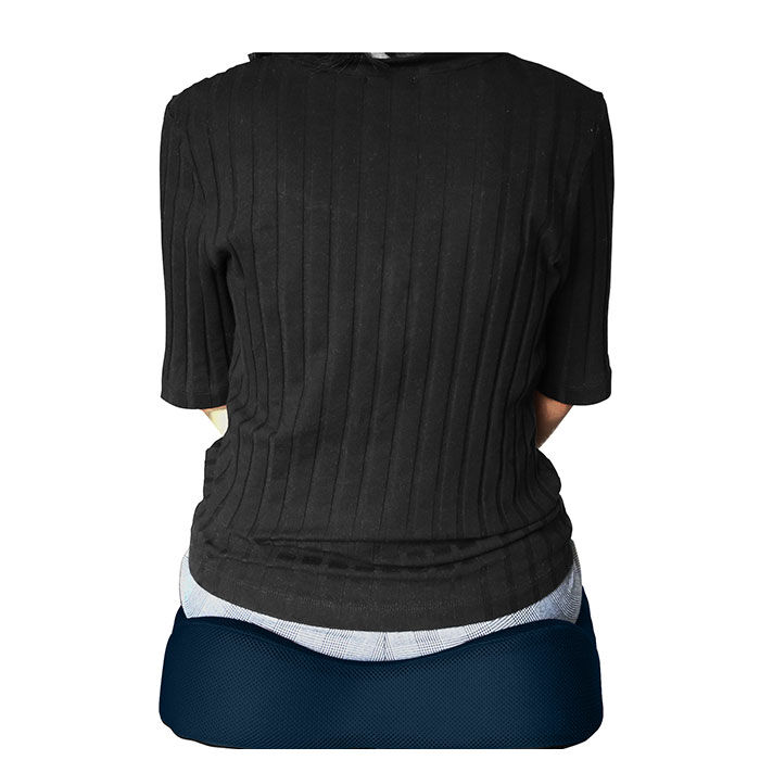 BACKYARD FAMILY「低反発 クッション 通販 エルゴクッション 座布団 運転席 車いす リビング 椅子用 姿勢サポート」|クッション・クッションカバー|