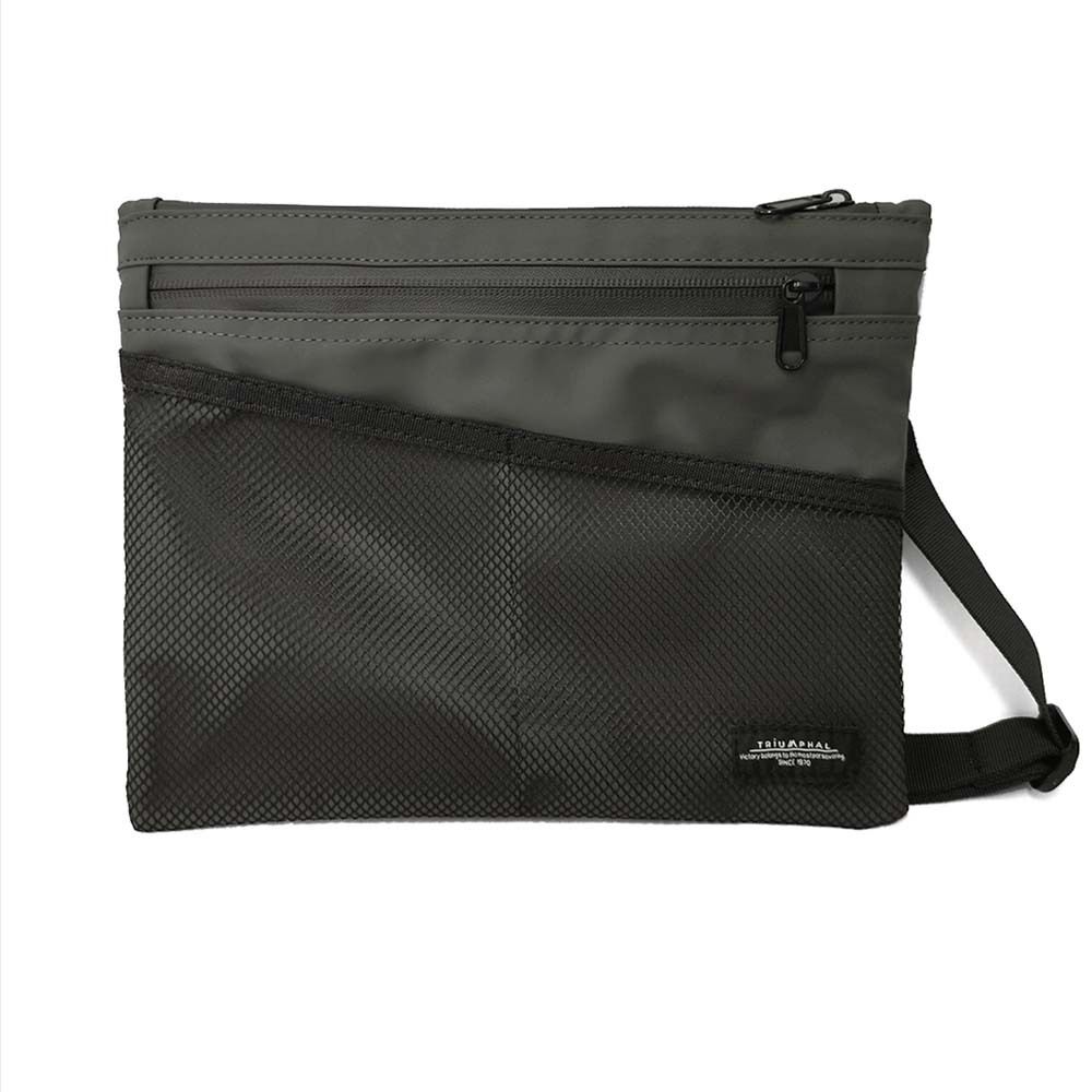 BACKYARD FAMILY「サコッシュ メンズ 通販 レディース ショルダーバッグ 斜めがけ かっこいい 大人 ナイロン」|ショルダー・メッセンジャー|グレー1