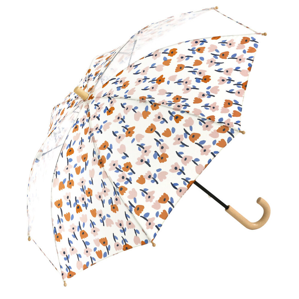 BACKYARD FAMILY「U-DAY ユーデイ キッズ 長傘 50cm 透明窓 通販 雨傘 傘 かさ カサ」|傘|ホワイト1