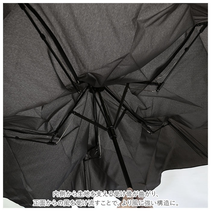 BACKYARD FAMILY「because ビコーズ 折りたたみ傘 軽量 通販 親骨 55cm 耐風 風に強い 雨傘」|傘|
