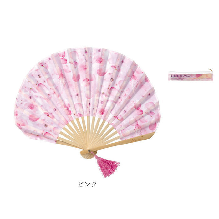 BACKYARD FAMILY「扇子 通販 花柄 フラワー扇子 せんす フラワー ボックス入り お洒落 タッセル付き 暑さ対策」|その他|
