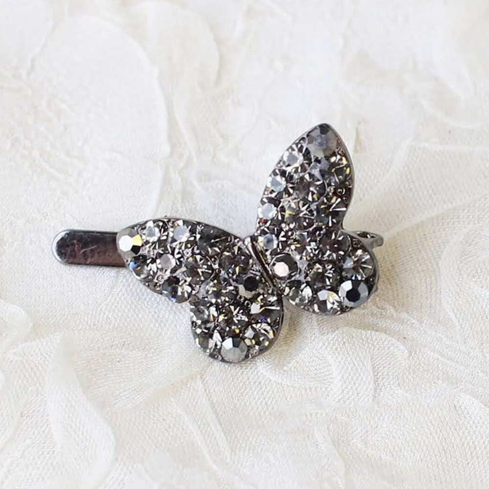 BACKYARD FAMILY「ヘアクリップ キッズ 通販 ヘア クリップ 68372302 チョーチョヘアピン 蝶々 キラキラ」|その他|ブラウン1