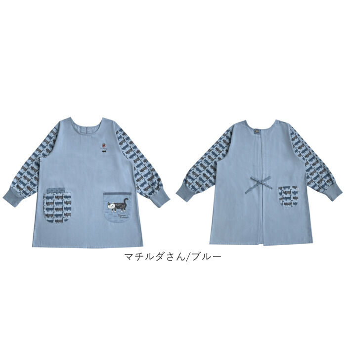BACKYARD FAMILY「割烹着 保育士 通販 かっぽう着 リブ 割烹着おしゃれ スモック チュニック エプロン」|その他|