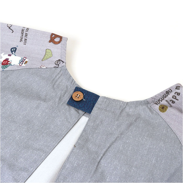 BACKYARD FAMILY「割烹着 保育士 通販 かっぽう着 リブ 割烹着おしゃれ スモック チュニック エプロン」|その他|