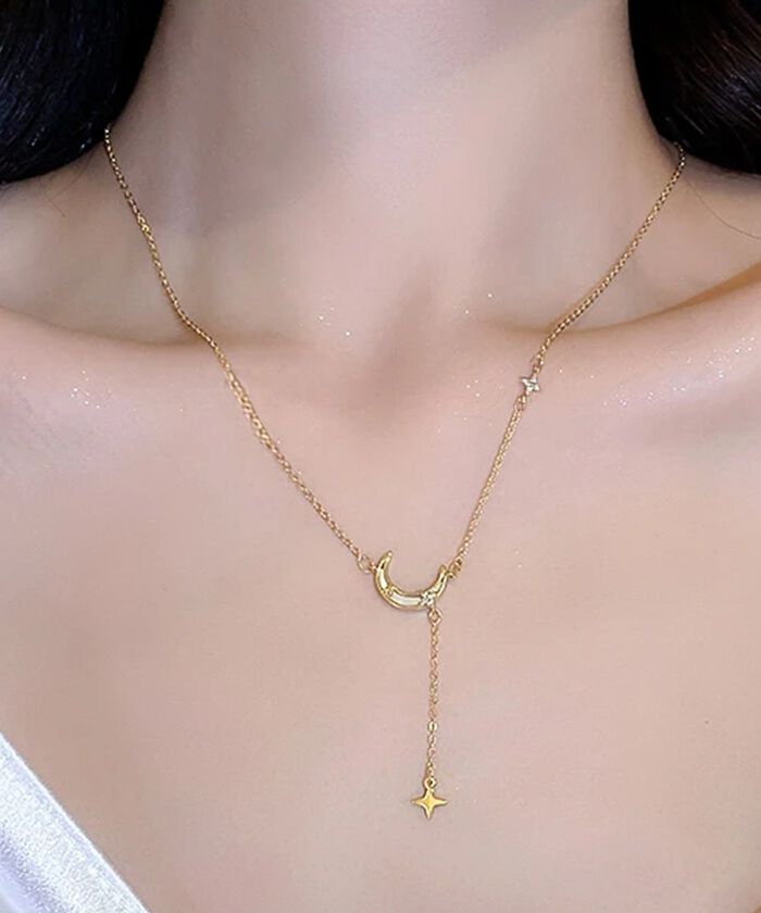 BACKYARD FAMILY「ネックレス レディース シンプル 通販 ペンダント ジュエリー レディースアクセサリー 月 星」|その他|