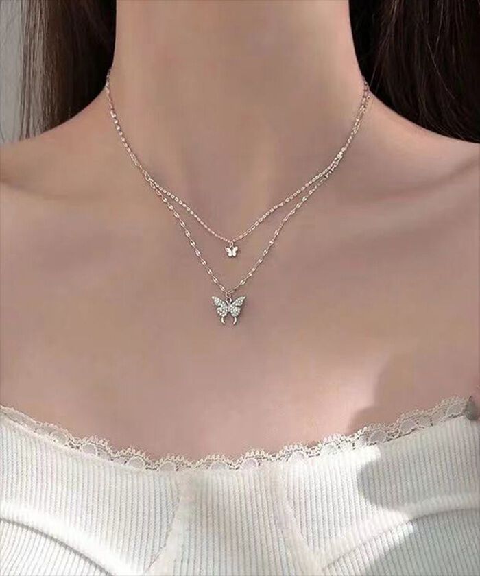 BACKYARD FAMILY「ネックレス レディース シンプル 通販 ペンダント ジュエリー レディースアクセサリー バタフライ」|その他|