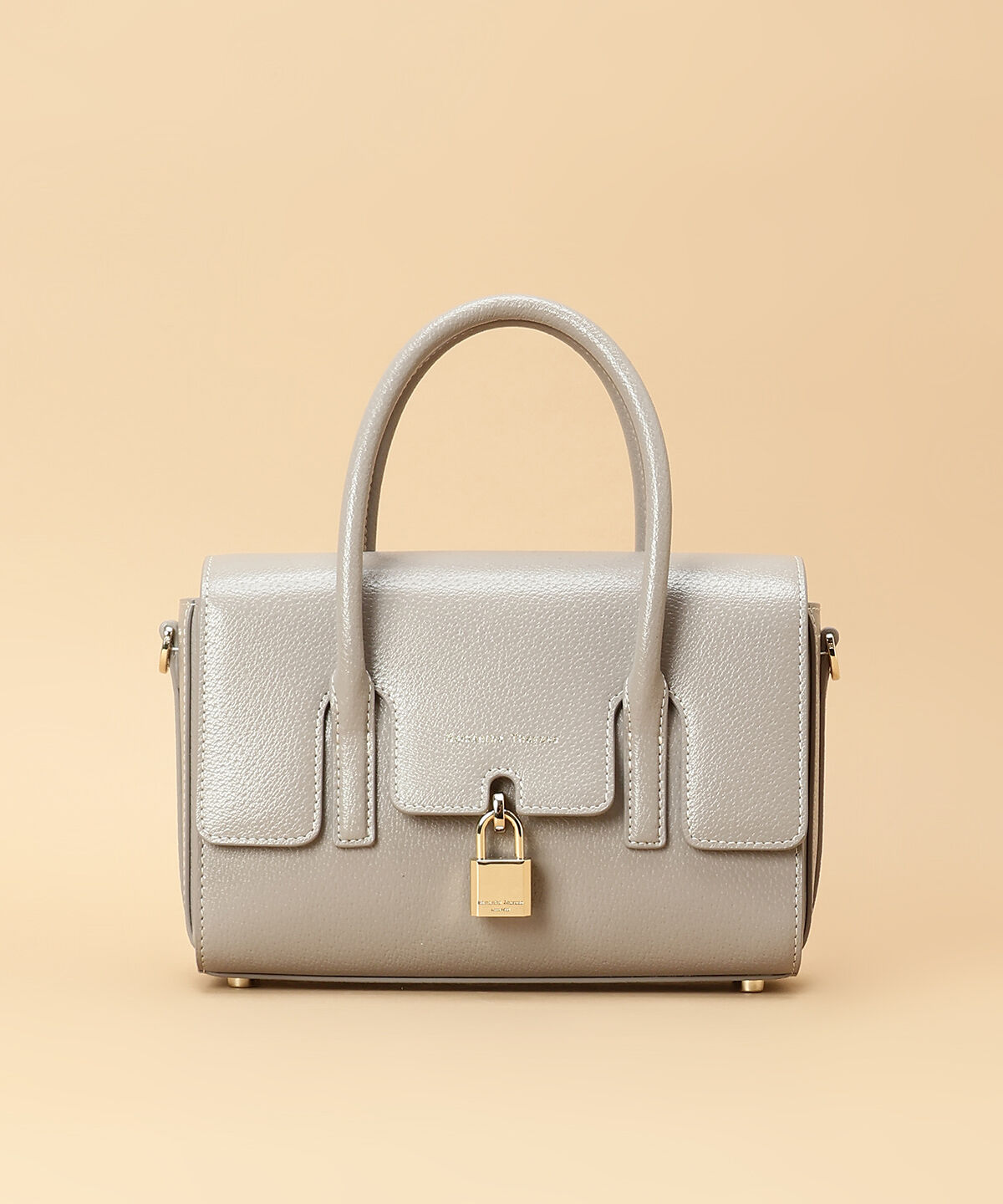 Samantha Thavasa「フラップパドロック ハンドバッグ」|ハンドバッグ|グレー