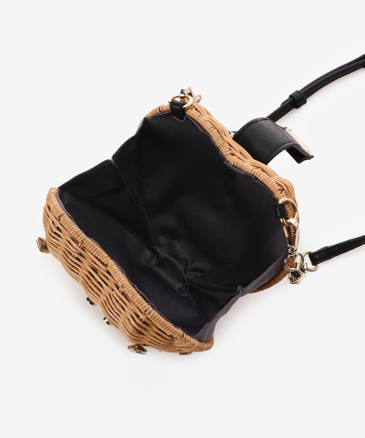 Samantha Vega「ジュエリーハート型ショルダーかごバッグ」|ショルダー・メッセンジャー|