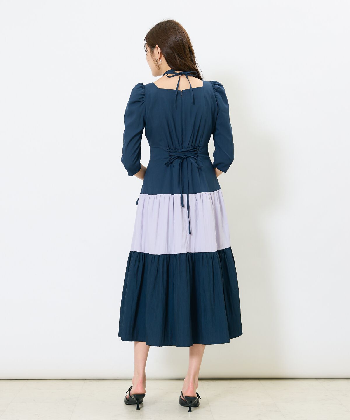 アンドクチュール「アシメラッフルティアードワンピース」|ワンピース|