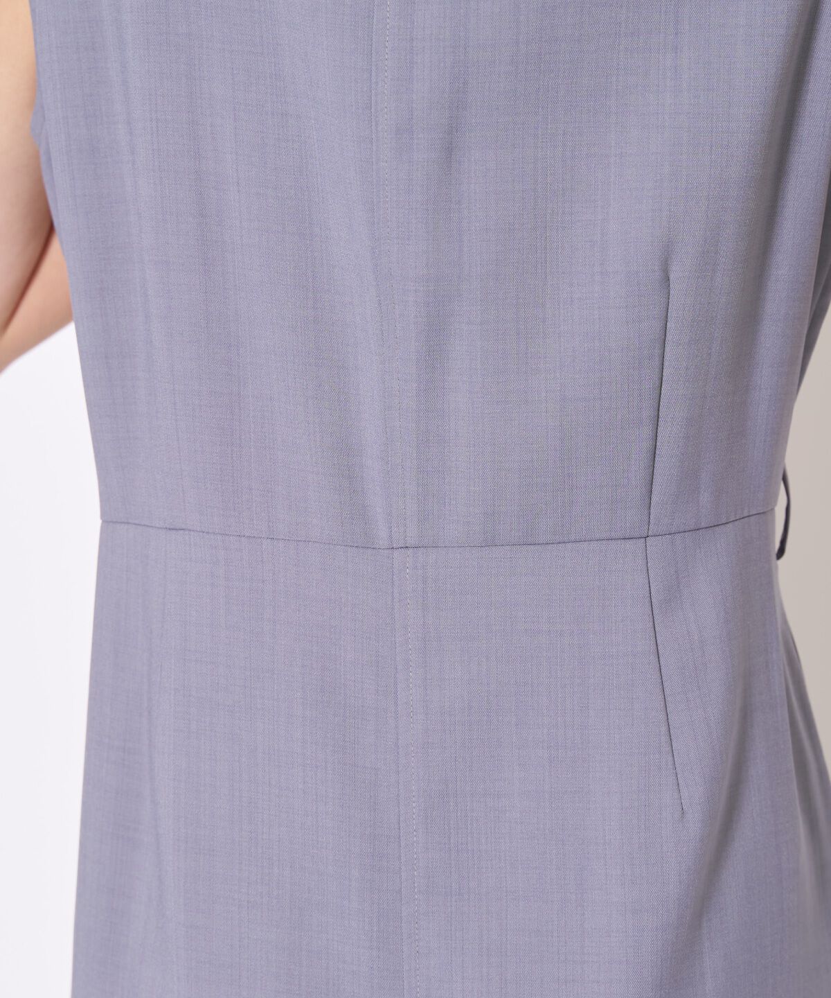 アンドクチュール「アシメプリーツロングジレワンピース」|ワンピース|