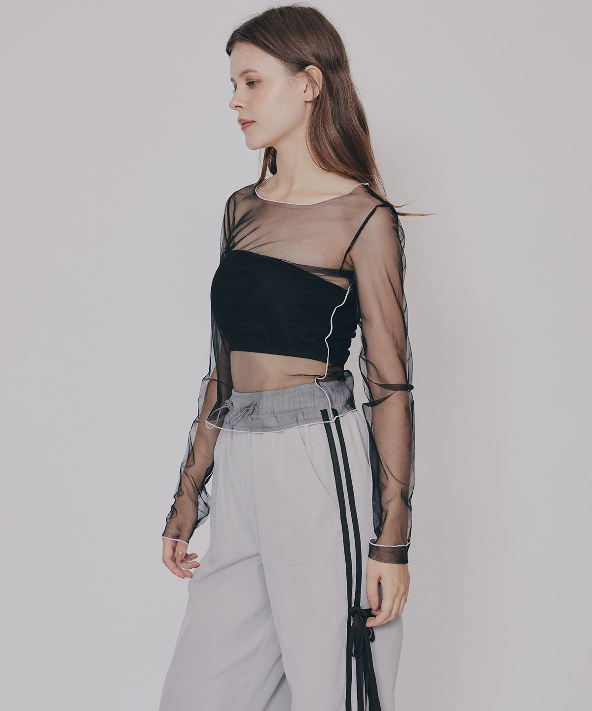 REDYAZEL「サイドリボンラインパラシュートパンツ」|その他|