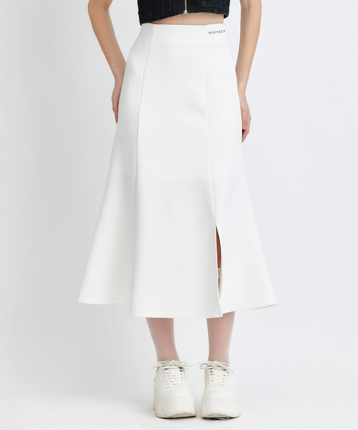 REDYAZEL「ダンボールセミマーメイドスリットロングスカート」|タイト|