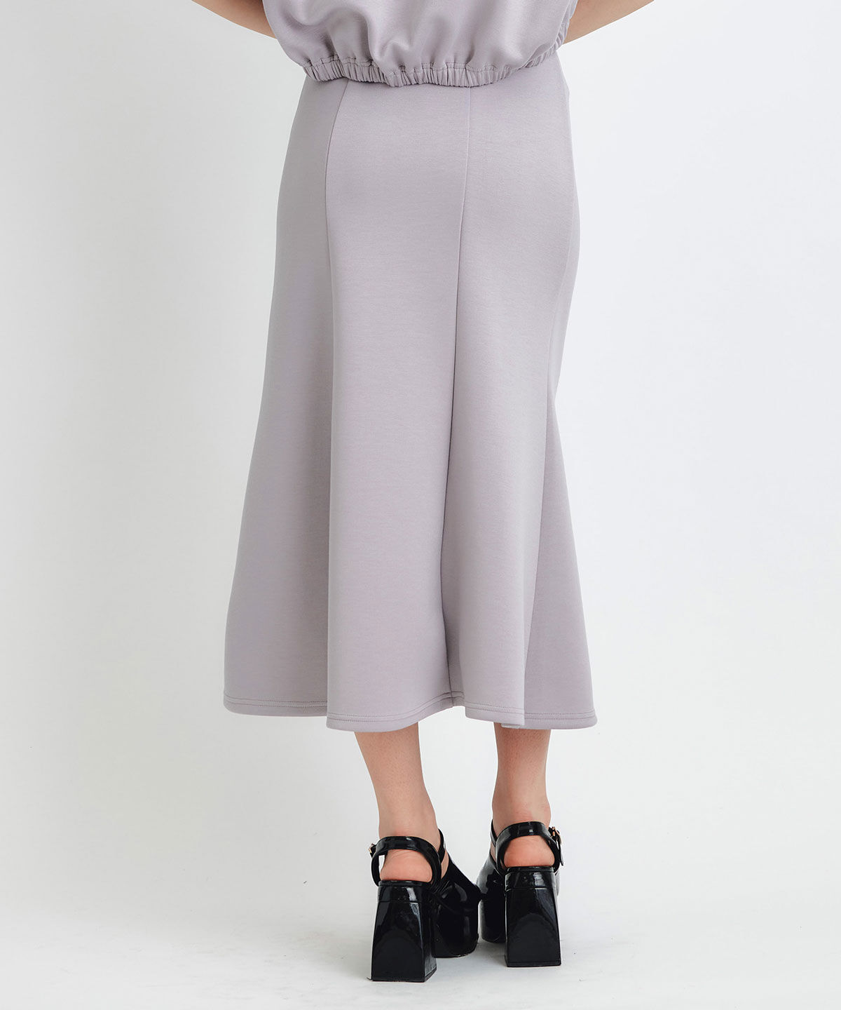 REDYAZEL「ダンボールセミマーメイドスリットロングスカート」|タイト|