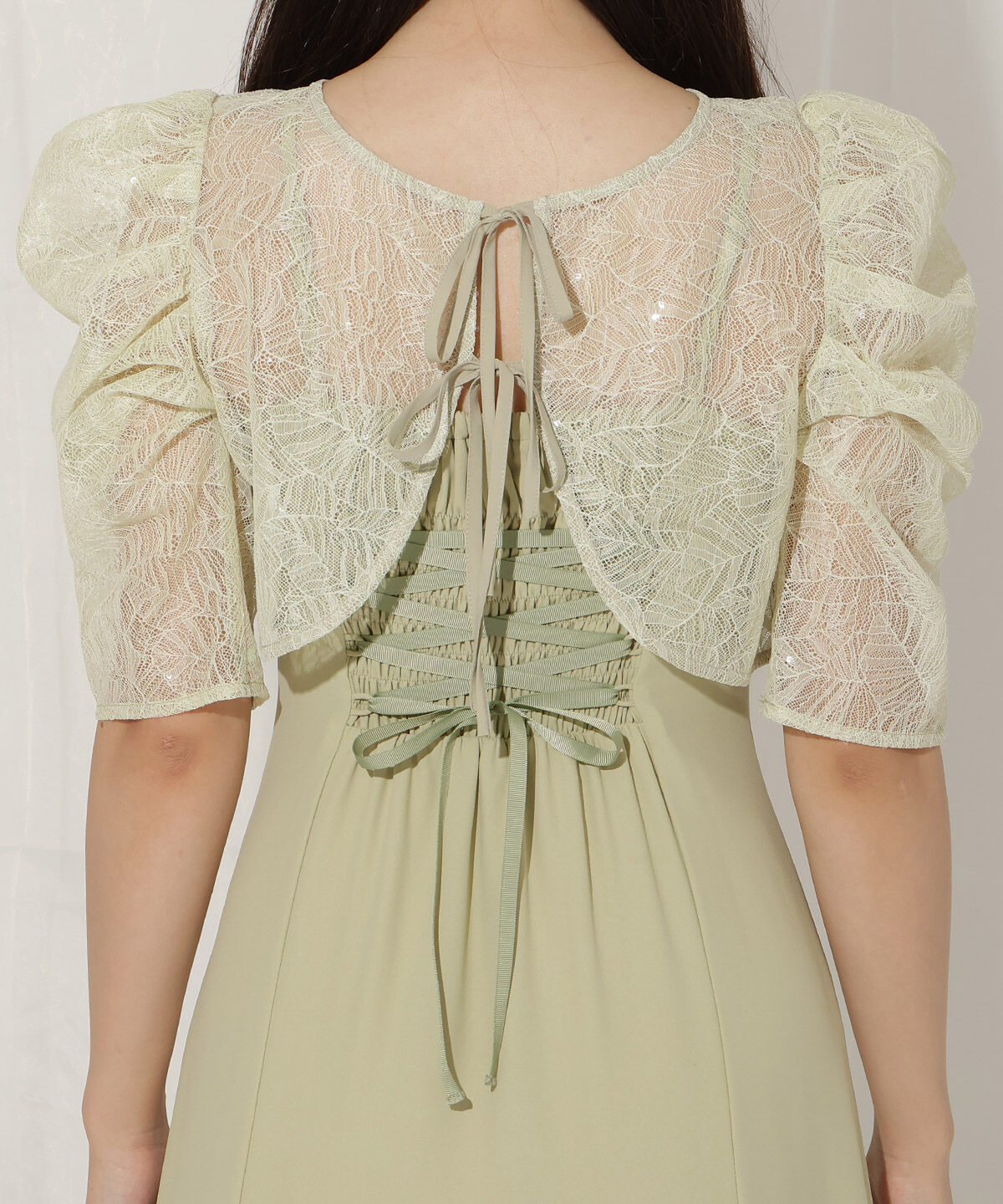 WILLSELECTION「スパンコールレースブラウス&times;マーメイドワンピース」|ドレス|