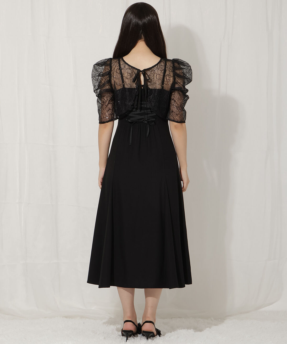 WILLSELECTION「スパンコールレースブラウス&times;マーメイドワンピース」|ドレス|