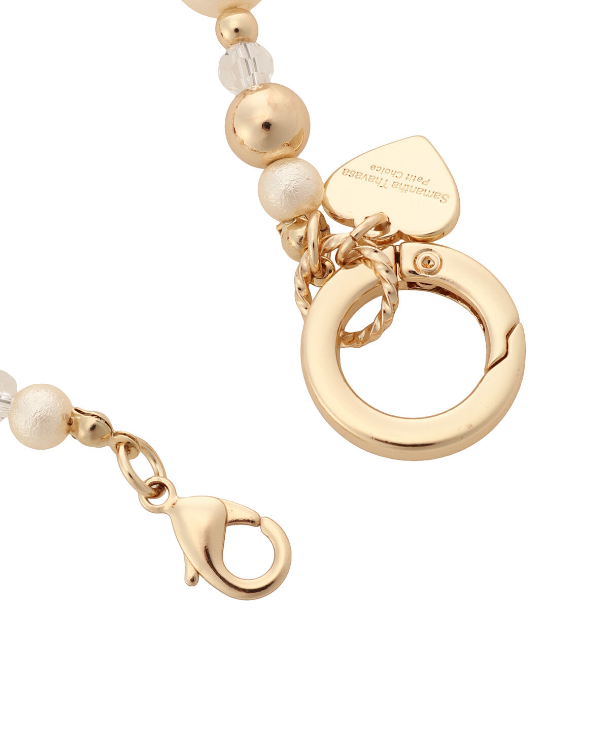 Samantha Thavasa Petit Choice「パールハート ストラップチャーム」|チャーム・キーホルダー|