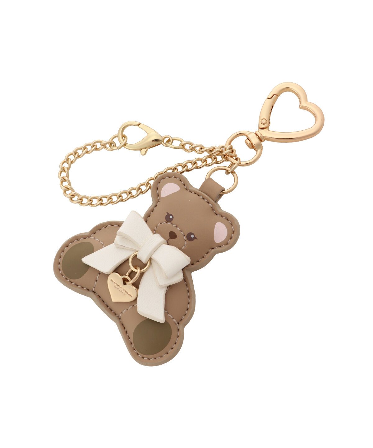 Samantha Thavasa Petit Choice「アニマル バッグチャーム(くま)」|チャーム・キーホルダー|ゴールド