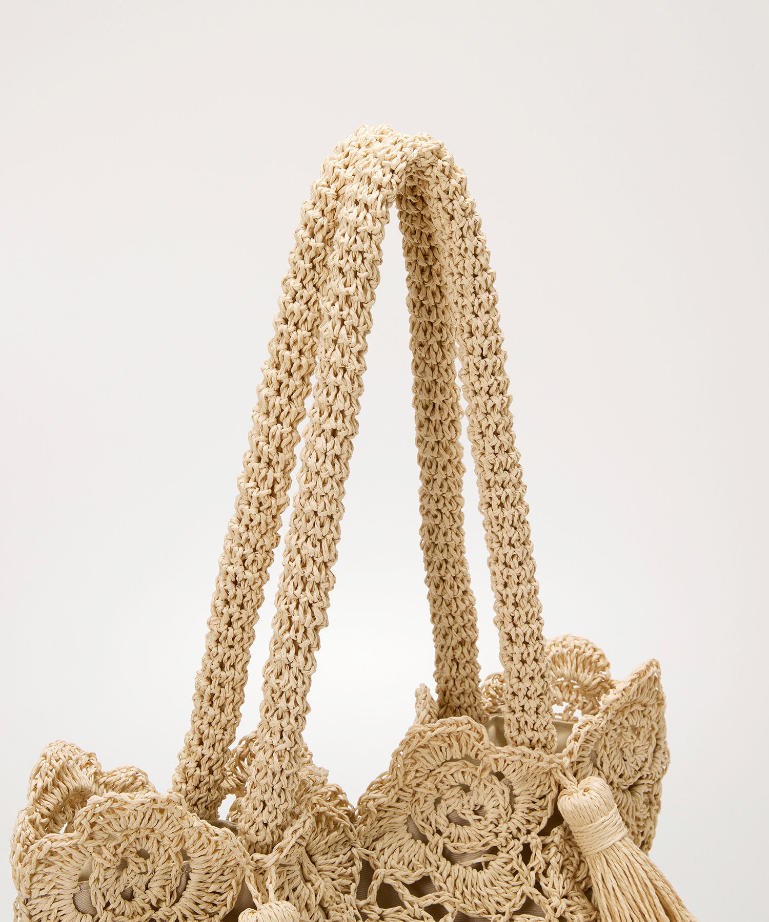 TOPKAPI BREATH「【TREASURE TOPKAPI】フラワーモチーフ ペーパー トートバッグ」|かごバッグ|