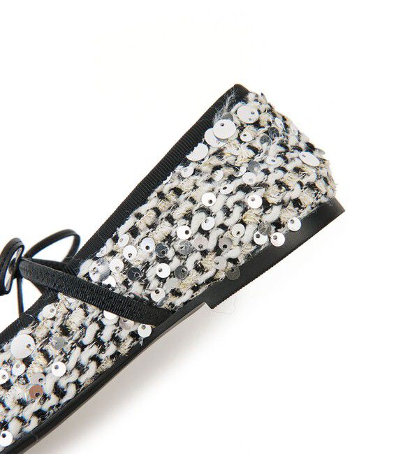 SY UNITED ARROWS「＜SY＞スパンコールバレエ フラット10●&uarr;」|バレエシューズ|