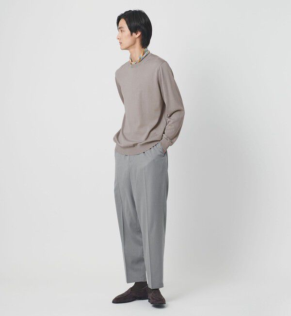 UNITED ARROWS「コットン ハイゲージ クルーネック ニット」|ニット・セーター|