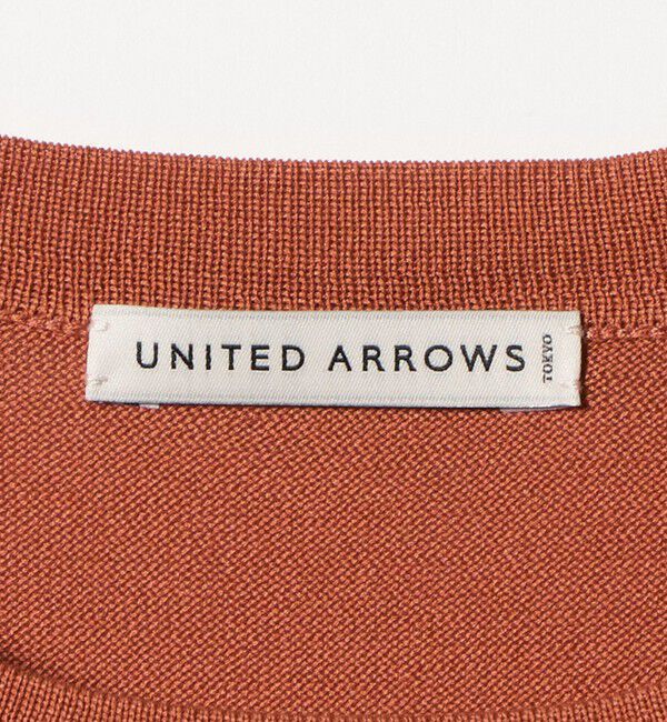 UNITED ARROWS「コットン ハイゲージ クルーネック ニット」|ニット・セーター|