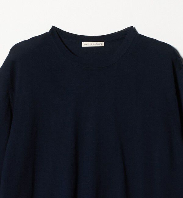 UNITED ARROWS「コットン ハイゲージ クルーネック ニット」|ニット・セーター|