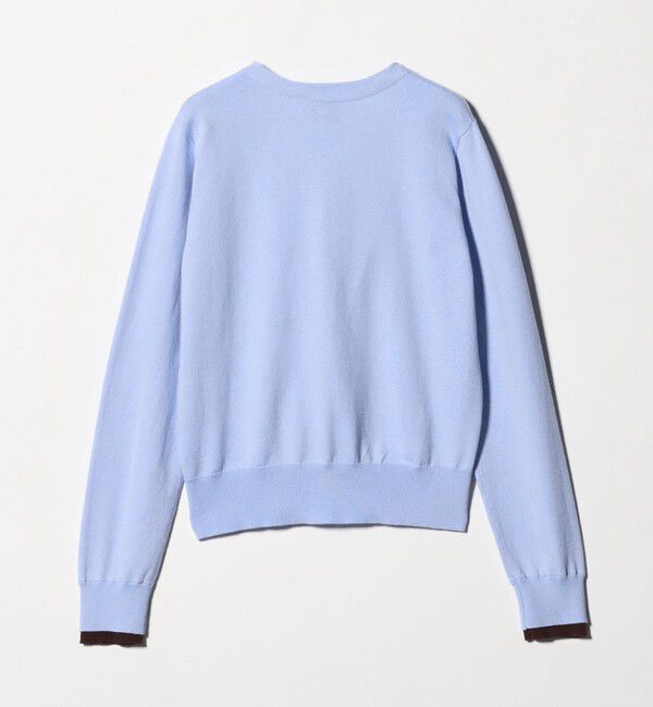 UNITED ARROWS「エンブロイダリー バイカラー カーディガン ‐ウォッシャブル‐」|カーディガン|