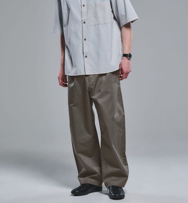 UNITED ARROWS green label relaxing「【WEB限定】＜3/2 WORKS＞GLR ワイドチノ チノパンツ」|チノ|OLIVE