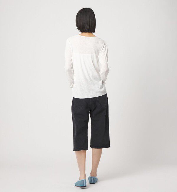 EMMEL REFINES「＜EMMEL REFINES＞EM スラブテレコ カット カーディガン」|カーディガン|