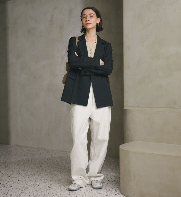 BEAUTY&YOUTH UNITED ARROWS「リネンライク ダブルジャケット」|テーラードジャケット|NAVY